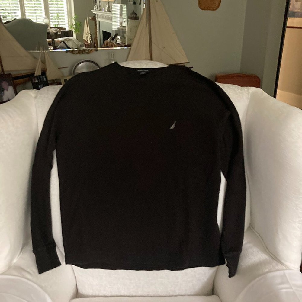 Nautica Men's L/S Top - Black